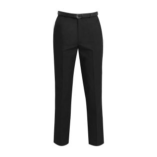 Falmouth Flat Front Trouser Black