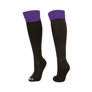 Sport Sock with Turnover Black/Spurs Purple
