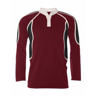 Pro Tec Rugby Shirt Maroon/Black