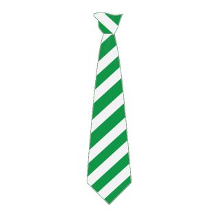 Tie Clip Str.Broad Non-Stock Emerald/White