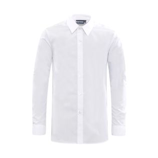 Boys Slim Fit L/S Twin Pack Shirt White