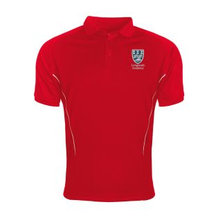 Performance Polo Shirt Longsands Academy Red/White