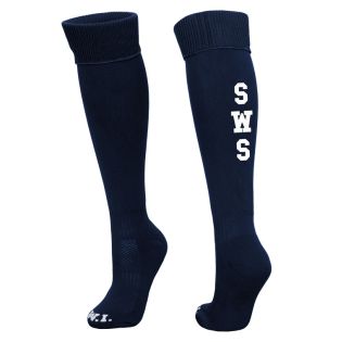 Sports Sock with Vert Letter Navy
