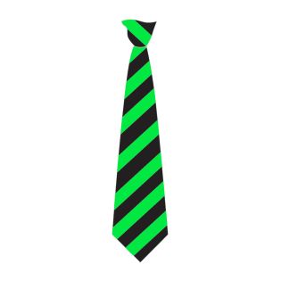 Tie Clip Str.Broad Non-Stock Black/Lt.Green