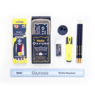 Helix Oxford Complete Pencil Case Multi