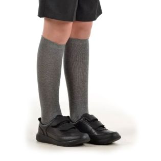 Knee High Socks - Twin Pack Grey
