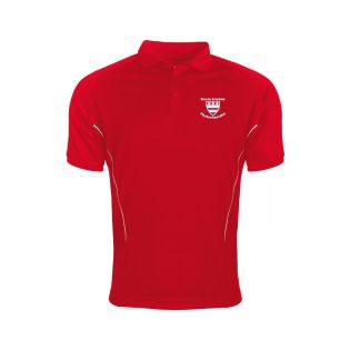 APTUS Polo Shirt Bourne Grammar Red/White