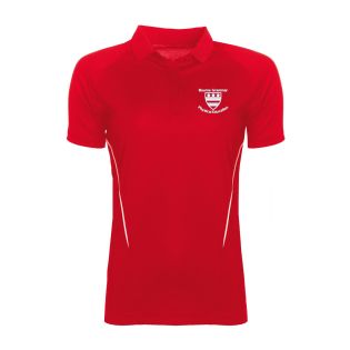 Performance Female Polo Shirt Bourne GS Red/White