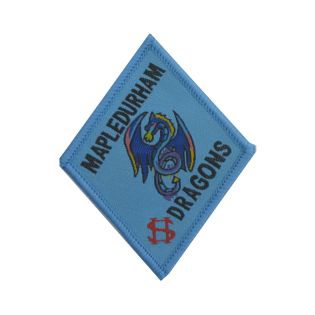 Highdown School Woven Badges Blue