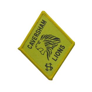 Highdown School Woven Badges Yellow