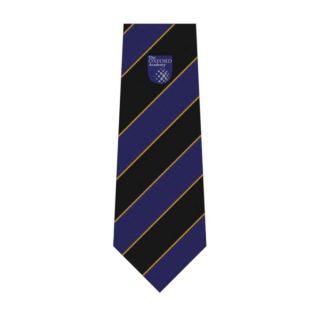 Tie 1 Logo Oxford Acad. Bl/Ye