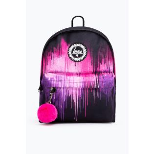 Hype Purple & Pink Drip Backpack Multi