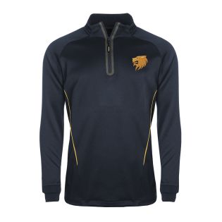 Performance Qtr Zip Training Top William Hulme Primary Navy/Gold