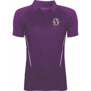 Performance Female Polo Shirt Worthing HS Purple/White