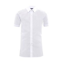 Boys Slim Fit S/S Twin Pack Shirt White
