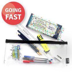 Helix Oxford School Essentials Pencil Case Multi