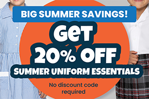 Big summer savings - get 20% off